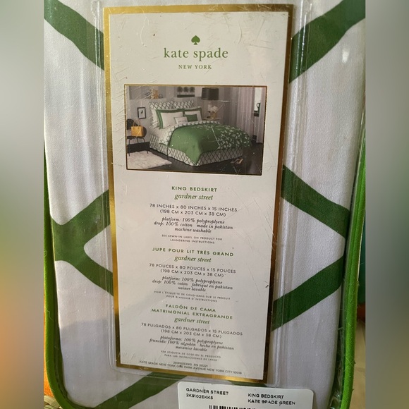 Never used Kate Spade King Bedskirt - Picture 4 of 4